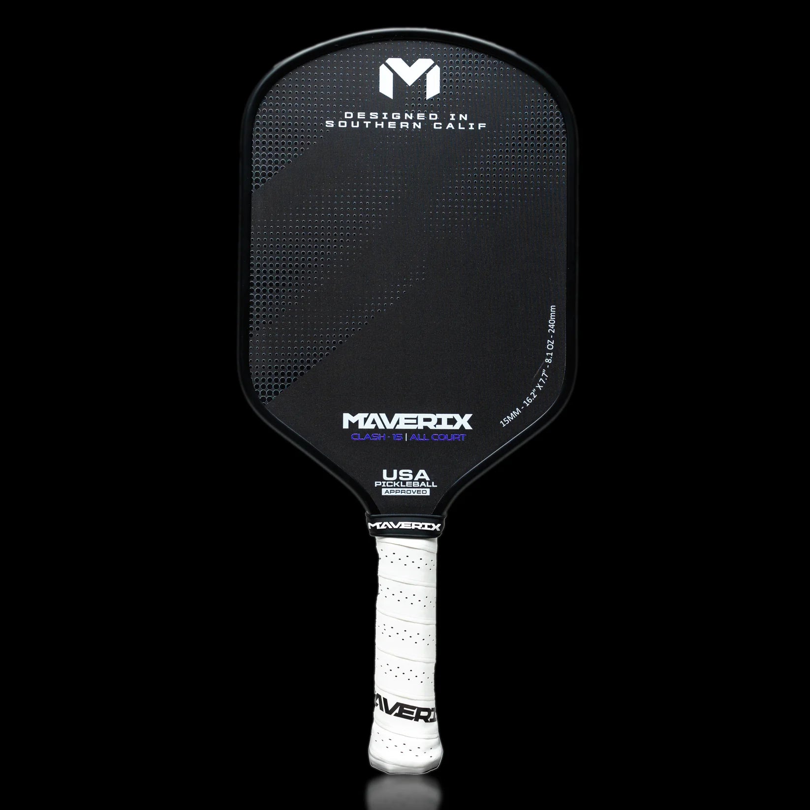 MAVERIX CLASH ALL COURT 15MM PICKLEBALL PADDLE T700 CARBON FIBER SURFACE